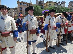 Girona resisteix! Jornades de recreaci&oacute; hist&ograve;rica de la Guerra de Successi&oacute;. Escaramussa al Pont de Pedra