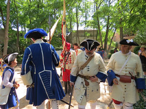 Girona resisteix! Jornades de recreaci&oacute; hist&ograve;rica de la Guerra de Successi&oacute;. Trobada i inici de la desfilada