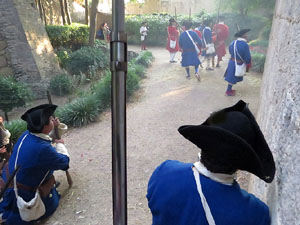 Girona resisteix! Jornades de recreaci&oacute; hist&ograve;rica de la Guerra de Successi&oacute;. Combat als Jardins dels Alemanys