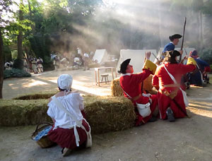 Girona resisteix! Jornades de recreaci&oacute; hist&ograve;rica de la Guerra de Successi&oacute;. Combat als Jardins dels Alemanys