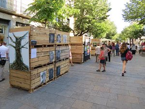 Festival inund'ART 2015. Espai expositiu de la Rambla de la Llibertat