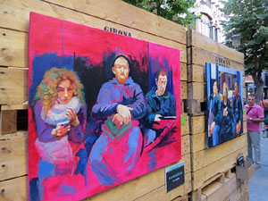 Festival inund'ART 2015. Espai expositiu de la Rambla de la Llibertat