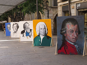 Nits de Cl&agrave;ssica 2015. Exposici&oacute; Compositors als carrer! pintures de Mart&iacute; Garcia Cros 