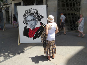 Nits de Cl&agrave;ssica 2015. Exposici&oacute; Compositors als carrer! pintures de Mart&iacute; Garcia Cros 