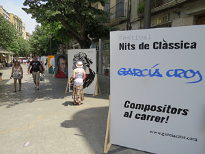 Nits de Cl&agrave;ssica 2015. Exposici&oacute; Compositors als carrer! pintures de Mart&iacute; Garcia Cros 