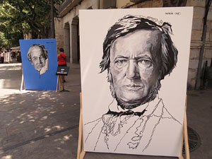 Nits de Cl&agrave;ssica 2015. Exposici&oacute; Compositors als carrer! pintures de Mart&iacute; Garcia Cros 