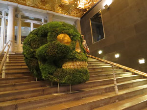 Temps de Flors 2015. La plaça del Vi, l'Ajuntament i el Teatre Municipal