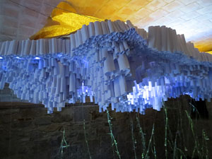 Temps de Flors 2015. Carrer de la For&ccedil;a. Patis, espais, carrerons