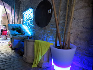 Temps de Flors 2015. Carrer de la For&ccedil;a. Patis, espais, carrerons