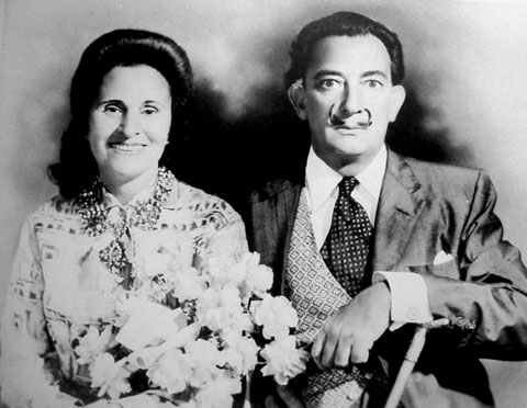 Foto de casament de Gala i Dalí