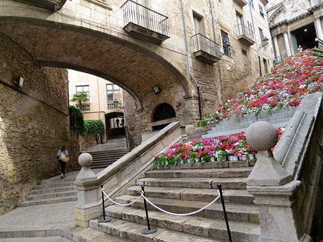 Temps de Flors 2015. Escales de la pujada de Sant Martí