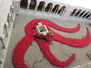 Temps de Flors 2015. Claustre del monestir de Sant Daniel