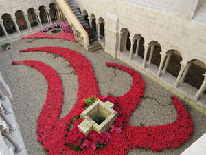Temps de Flors 2015. Claustre del monestir de Sant Daniel