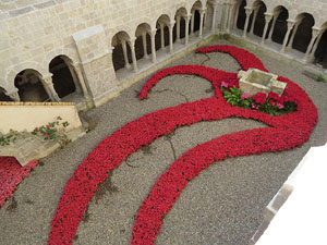 Temps de Flors 2015. Claustre del monestir de Sant Daniel
