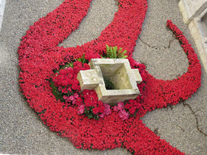 Temps de Flors 2015. Claustre del monestir de Sant Daniel