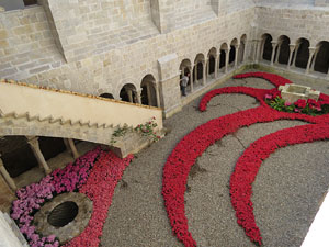 Temps de Flors 2015. Claustre del monestir de Sant Daniel
