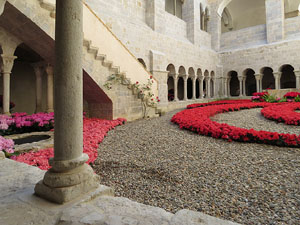 Temps de Flors 2015. Claustre del monestir de Sant Daniel