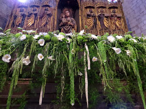 Temps de Flors 2015. L'esgl&eacute;sia de Sant Feliu