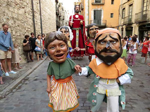 Und&agrave;rius, festival d'estiu de Girona de cultura popular i tradicional. Cercavila de Fal&middot;lera Gironina
