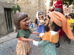 Und&agrave;rius, festival d'estiu de Girona de cultura popular i tradicional. Cercavila de Fal&middot;lera Gironina