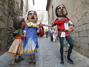Und&agrave;rius, festival d'estiu de Girona de cultura popular i tradicional. Cercavila de Fal&middot;lera Gironina