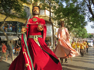 Und&agrave;rius, festival d'estiu de Girona de cultura popular i tradicional. Cercavila de Fal&middot;lera Gironina