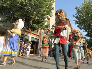 Und&agrave;rius, festival d'estiu de Girona de cultura popular i tradicional. Cercavila de Fal&middot;lera Gironina