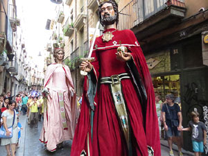 Und&agrave;rius, festival d'estiu de Girona de cultura popular i tradicional. Cercavila de Fal&middot;lera Gironina