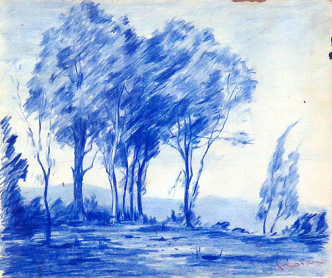 Arbres blaus. Paper