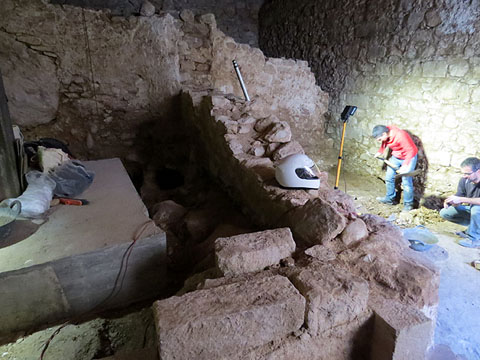 Estructures localitzades durant l'excavaci&oacute;