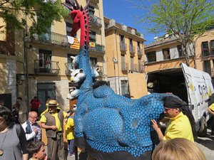 Festes de Primavera de Girona 2016. Penjada del Tarlà. La cercavila