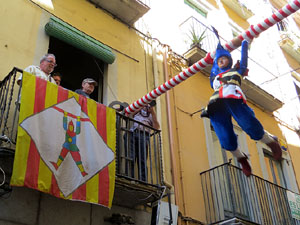 Festes de Primavera de Girona 2016. Penjada del Tarl&agrave;