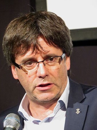 L'alcalde de Girona Carles Puigdemont, durant la seva intervenció