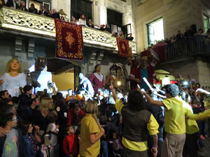 Fires 2015. Ball de la Cercavila del Preg&oacute; a la pla&ccedil;a del Vi