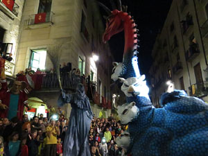 Fires 2015. Ball de la Cercavila del Preg&oacute; a la pla&ccedil;a del Vi