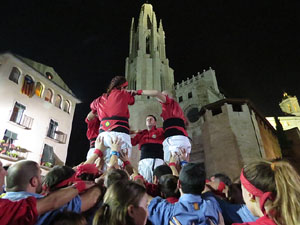 Fires 2015. Els castells de vig&iacute;lia, amb els Marrecs de Salt i Castellers de l'Alt Maresme