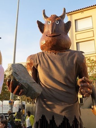 El gegant en Vicen&ccedil;, el Dimoni del G&uuml;ell, de Santa Eug&egrave;nia de Ter