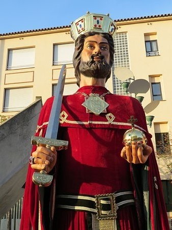 El gegant Carlemany, de Fal&middot;lera Gironina