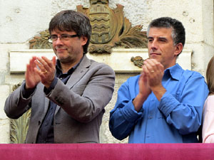 Fires 2015. Diada Castellera de Sant Narc&iacute;s amb Marrecs de Salt, Minyons de Terrassa i Capgrossos de Matar&oacute;