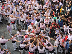 Fires 2015. Diada Castellera de Sant Narc&iacute;s amb Marrecs de Salt, Minyons de Terrassa i Capgrossos de Matar&oacute;