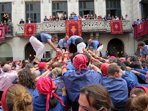 Fires 2015. Diada Castellera de Sant Narc&iacute;s amb Marrecs de Salt, Minyons de Terrassa i Capgrossos de Matar&oacute;