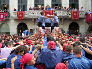 Fires 2015. Diada Castellera de Sant Narc&iacute;s amb Marrecs de Salt, Minyons de Terrassa i Capgrossos de Matar&oacute;