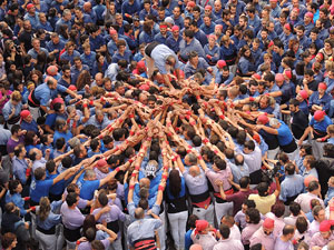 Fires 2015. Diada Castellera de Sant Narc&iacute;s amb Marrecs de Salt, Minyons de Terrassa i Capgrossos de Matar&oacute;