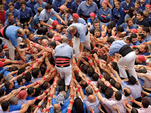 Fires 2015. Diada Castellera de Sant Narc&iacute;s amb Marrecs de Salt, Minyons de Terrassa i Capgrossos de Matar&oacute;
