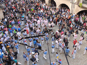 Fires 2015. Diada Castellera de Sant Narc&iacute;s amb Marrecs de Salt, Minyons de Terrassa i Capgrossos de Matar&oacute;