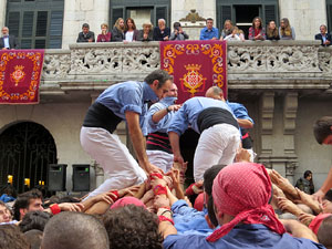 Fires 2015. Diada Castellera de Sant Narc&iacute;s amb Marrecs de Salt, Minyons de Terrassa i Capgrossos de Matar&oacute;