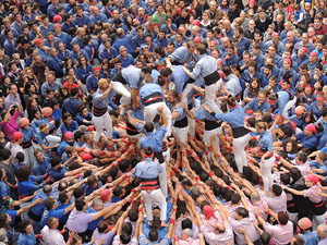 Fires 2015. Diada Castellera de Sant Narc&iacute;s amb Marrecs de Salt, Minyons de Terrassa i Capgrossos de Matar&oacute;