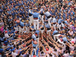 Fires 2015. Diada Castellera de Sant Narc&iacute;s amb Marrecs de Salt, Minyons de Terrassa i Capgrossos de Matar&oacute;