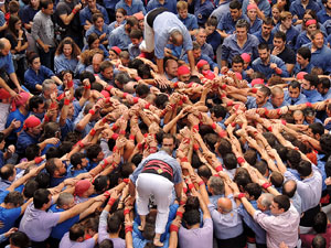 Fires 2015. Diada Castellera de Sant Narc&iacute;s amb Marrecs de Salt, Minyons de Terrassa i Capgrossos de Matar&oacute;