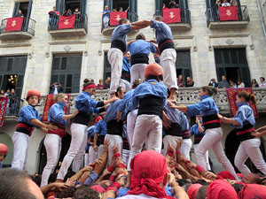 Fires 2015. Diada Castellera de Sant Narc&iacute;s amb Marrecs de Salt, Minyons de Terrassa i Capgrossos de Matar&oacute;